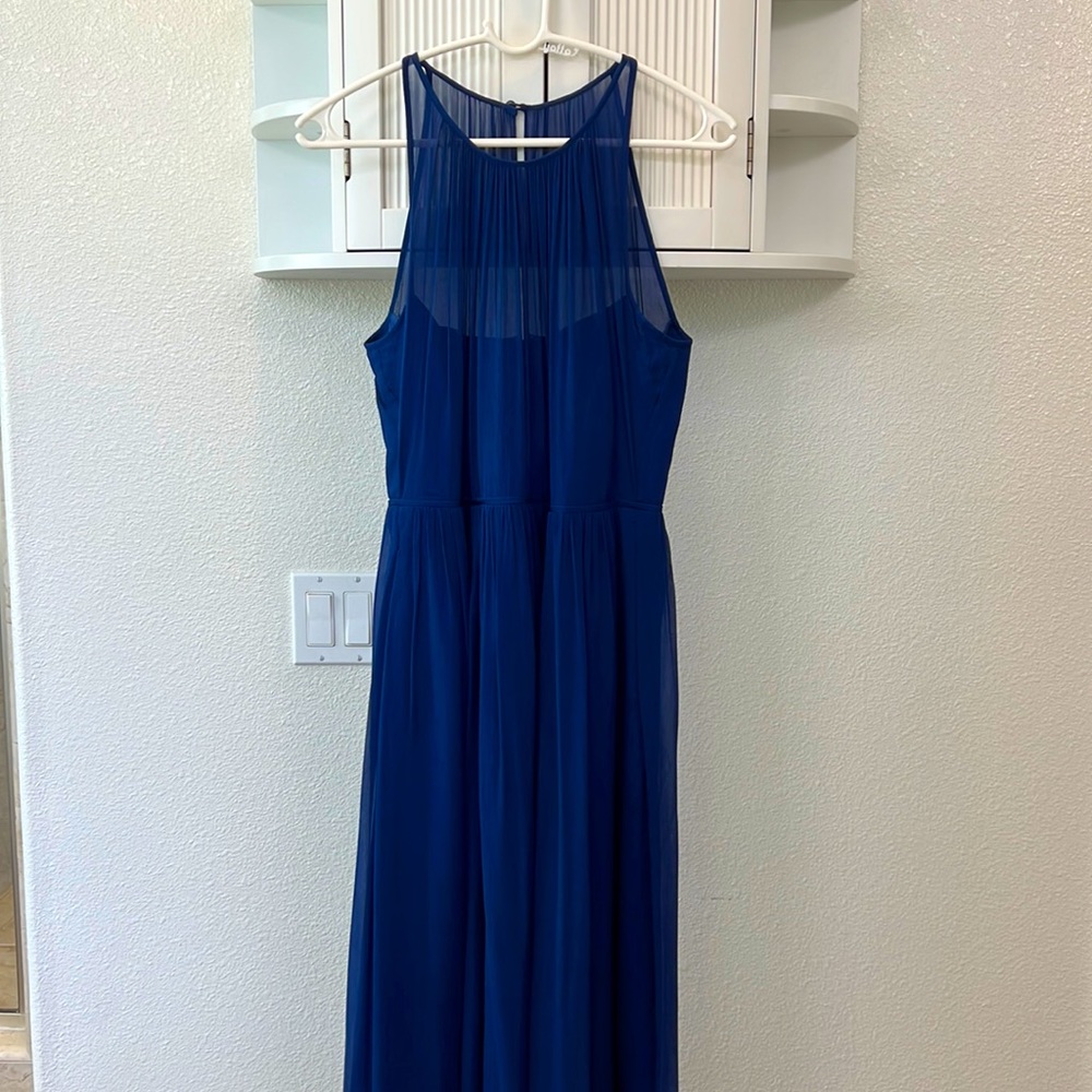 J. Crew Full-Length Silk Crepe Dress